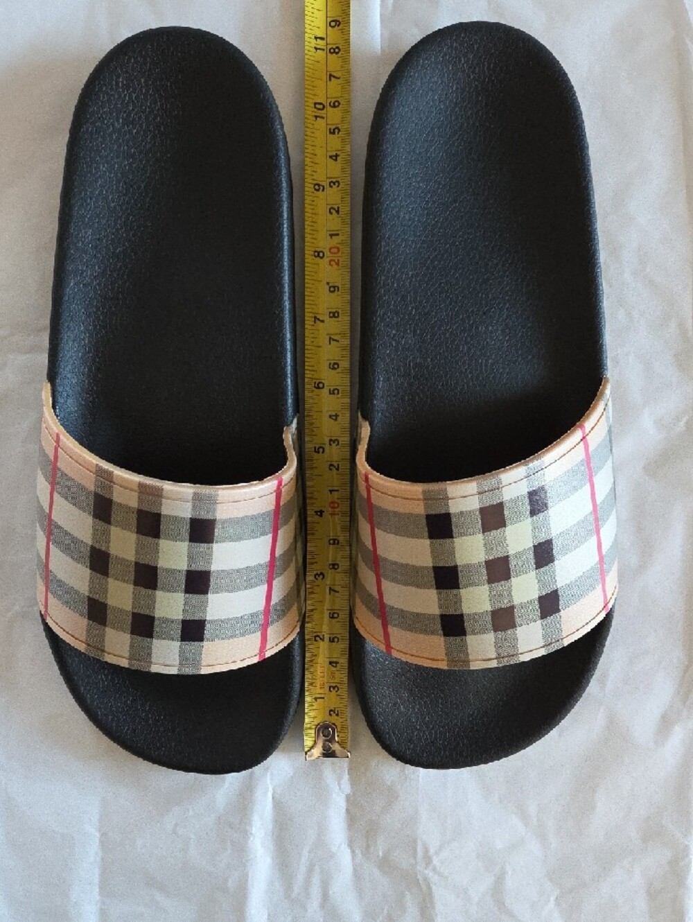 Burberry Vintage Check Archive Beige Slide Sandals - Picture 7 of 9